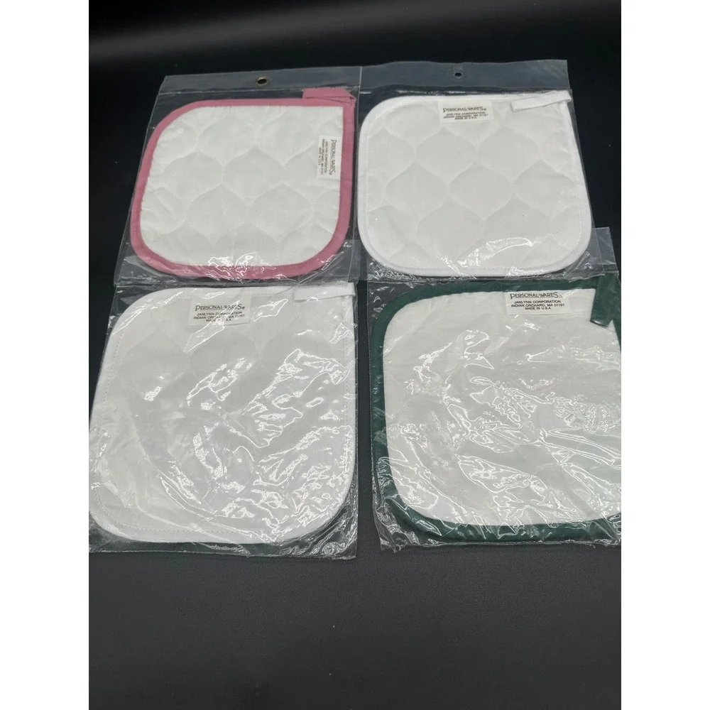 Janlynn Personal Wares Blank Potholders Set of 4 for Embroidery 7x7 USA Made